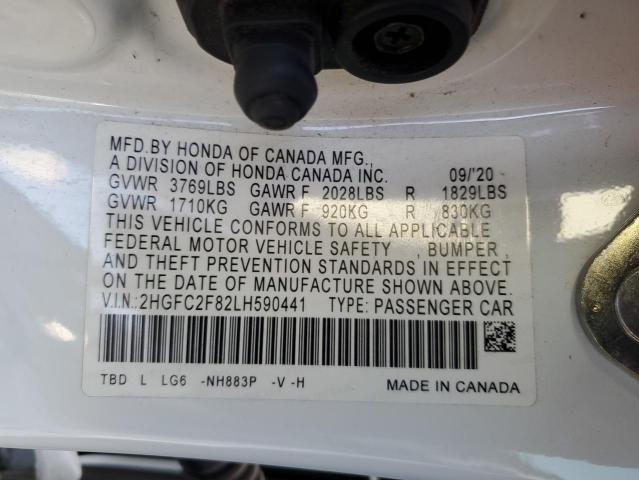 2020 HONDA CIVIC SPOR - 2HGFC2F82LH590441