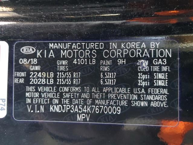 2019 KIA SOUL + - KNDJP3A54K7670009