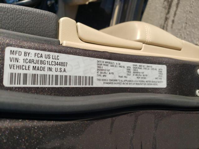 2020 JEEP GRAND CHER - 1C4RJEBG1LC344807