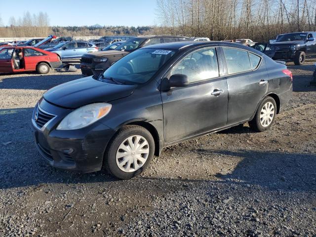 NISSAN VERSA S 2014 black  gas 3N1CN7AP5EL818324 photo #1