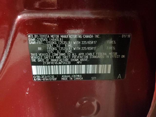 2018 TOYOTA RAV4 ADVEN - 2T3RFREV6JW754239