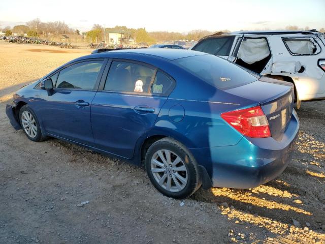 HONDA CIVIC EXL 2012 blue  gas 19XFB2F94CE023069 photo #3