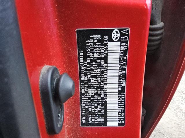 2019 TOYOTA COROLLA L 57FBURHE4KP916979