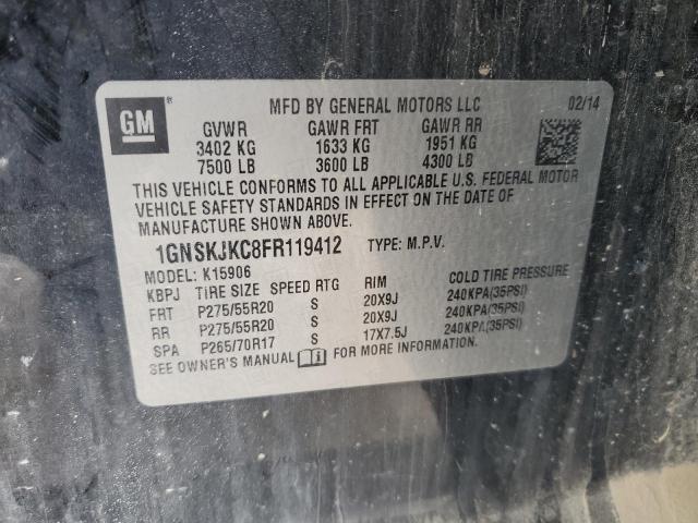 2015 CHEVROLET SUBURBAN K 1GNSKJKC8FR119412