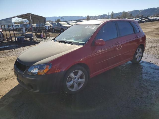 KIA SPECTRA5 5 2008 red  gas KNAFE162585022341 photo #1