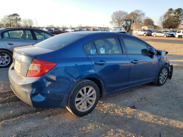 HONDA CIVIC EXL 2012 blue  gas 19XFB2F94CE023069 photo #4