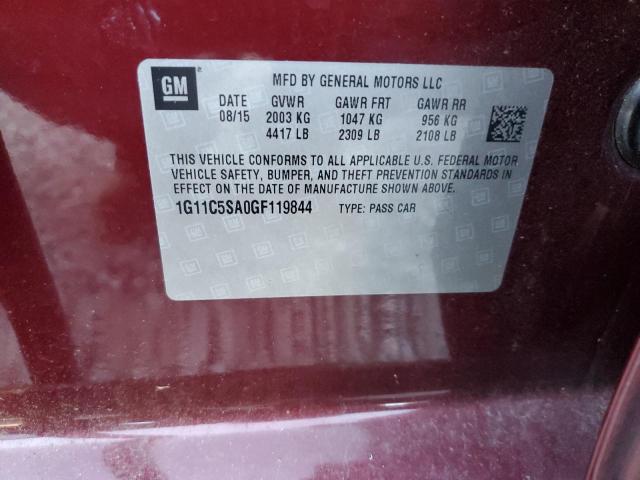 2016 CHEVROLET MALIBU LIM - 1G11C5SA0GF119844
