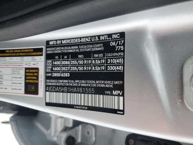 2017 MERCEDES-BENZ GLE 350 4M - 4JGDA5HB1HA981555