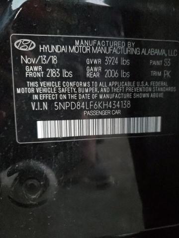2019 HYUNDAI ELANTRA SE - 5NPD84LF6KH434138