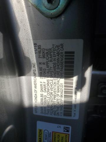 VIN 1HGCV1F18KA021231 2019 HONDA ACCORD no.12