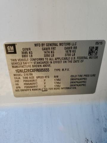 2015 CHEVROLET TAHOE POLI - 1GNLC2ECXFR685655
