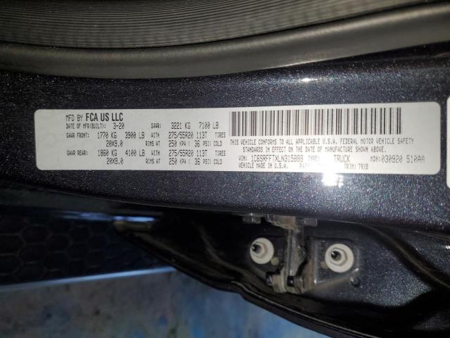 2020 RAM 1500 BIG H - 1C6SRFFTXLN315888