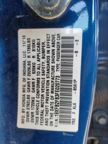 2015 HONDA CIVIC EX 19XFB2F83FE020773