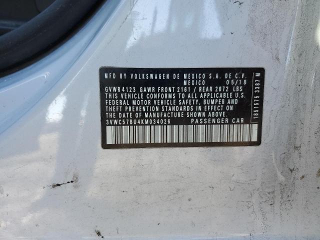 2019 VOLKSWAGEN JETTA S - 3VWC57BU4KM034026