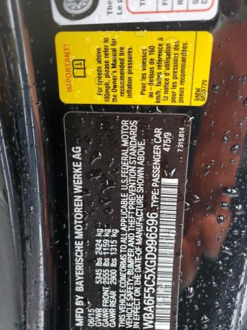 2016 BMW 650 I WBA6F5C5XGD996596