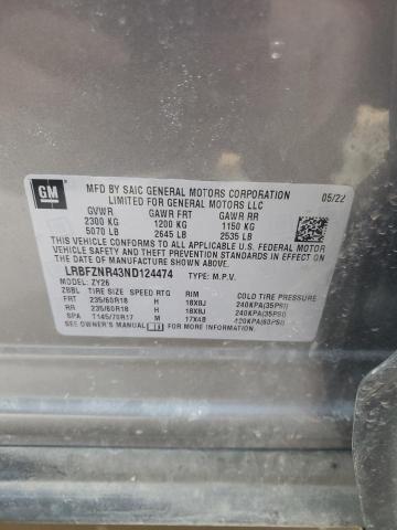 2022 BUICK ENVISION E LRBFZNR43ND124474