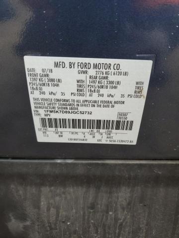 2018 FORD EXPLORER X - 1FM5K7D89JGC52732
