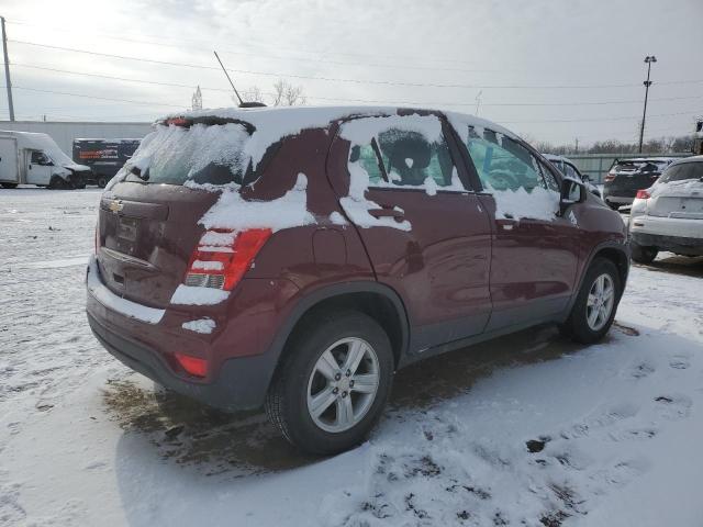 CHEVROLET TRAX LS 2017 burgundy  gas 3GNCJNSB5HL173136 photo #4