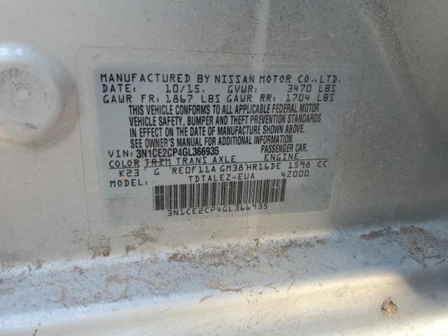 2016 NISSAN VERSA NOTE - 3N1CE2CP4GL366935