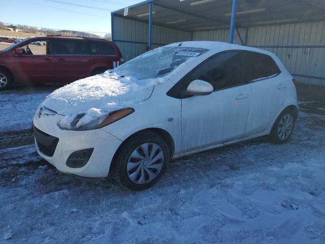 MAZDA MAZDA2 2012 white  gas JM1DE1KY1C0137545 photo #1