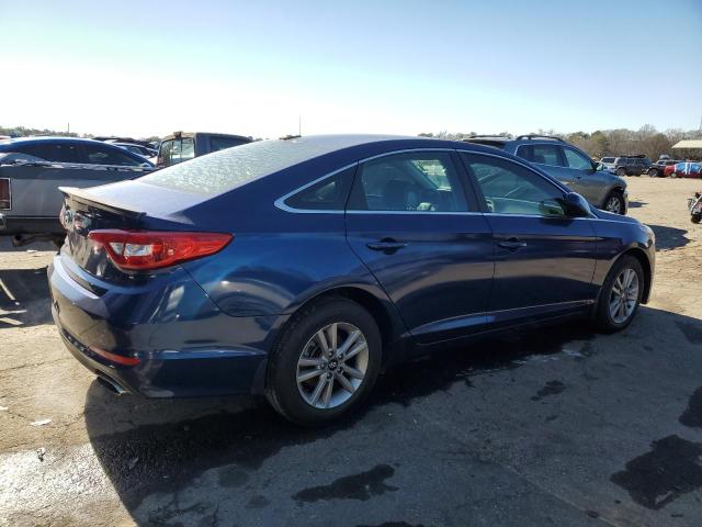 HYUNDAI SONATA SE 2015 blue sedan 4d gas 5NPE24AF3FH148746 photo #4