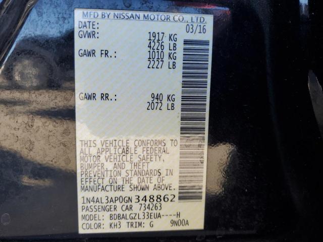 2016 NISSAN ALTIMA 2.5 - 1N4AL3AP0GN348862