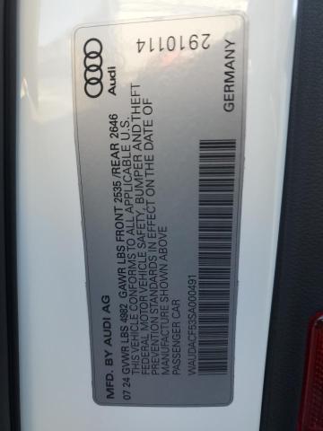2025 AUDI A5 PREMIUM - WAUDACF53SA000491