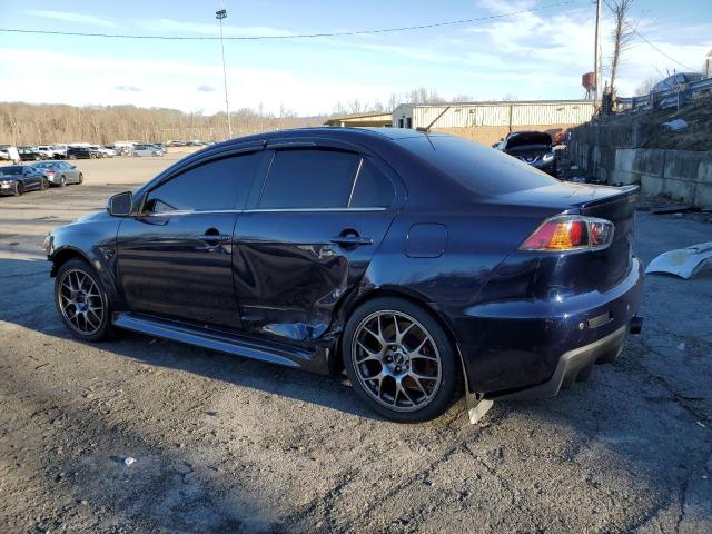 MITSUBISHI LANCER EVO 2014 blue  gas JA32W5FV8EU014461 photo #3