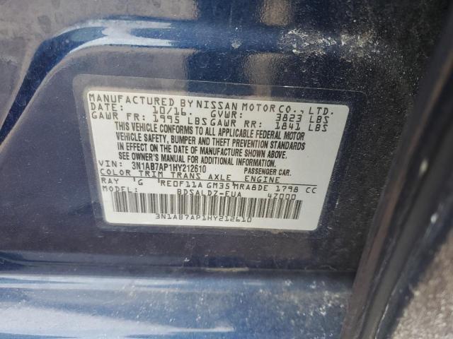 2017 NISSAN SENTRA S - 3N1AB7AP1HY212610