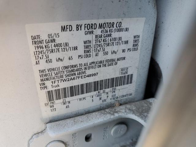 2015 FORD F250 SUPER - 1FT7W2A67FED48997