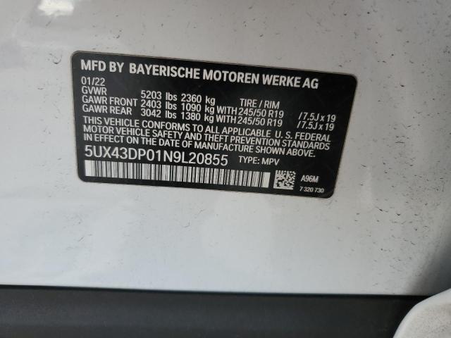 2022 BMW X3 SDRIVE3 - 5UX43DP01N9L20855