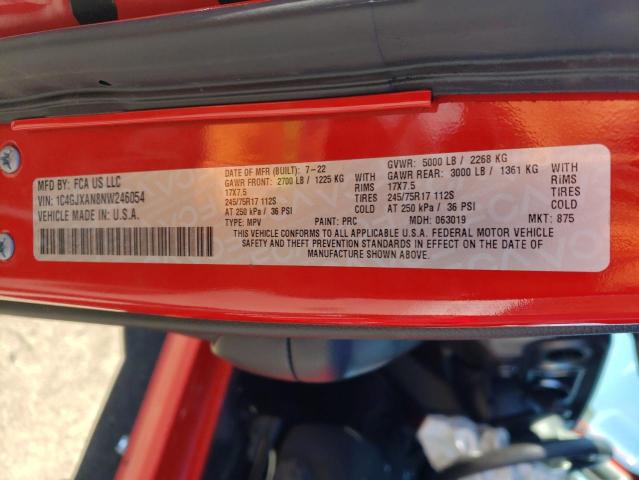 2022 JEEP WRANGLER S - 1C4GJXAN8NW246054