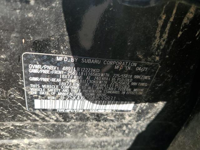 2021 SUBARU FORESTER T - JF2SKAXC5MH539831