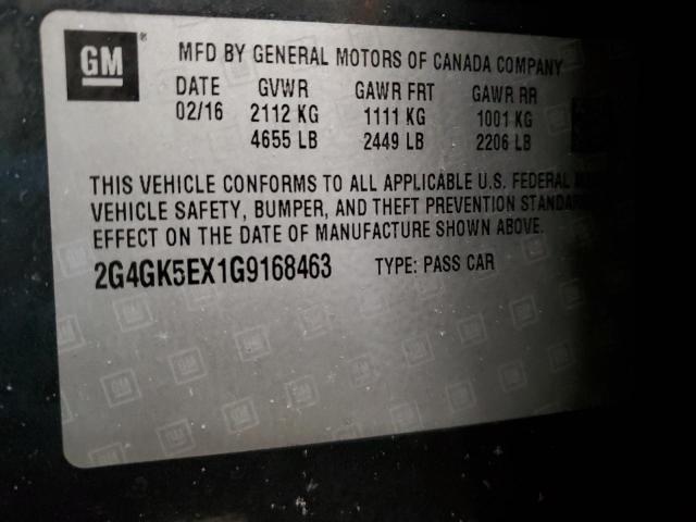 2016 BUICK REGAL 2G4GK5EX1G9168463