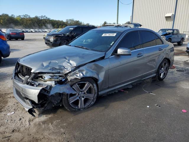 MERCEDES-BENZ C 300 4MAT 2011 silver  gas WDDGF8BB4BR183627 photo #1