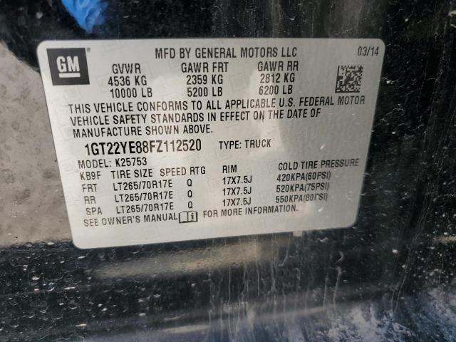 2015 GMC SIERRA K25 - 1GT22YE88FZ112520