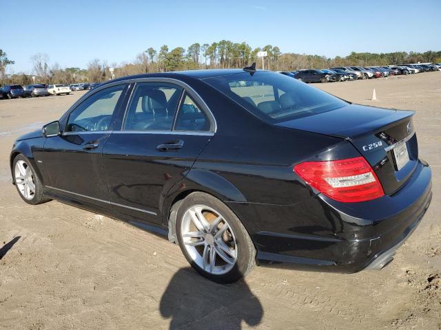 MERCEDES-BENZ C 250 2012 black sedan 4d gas WDDGF4HB9CR237599 photo #3