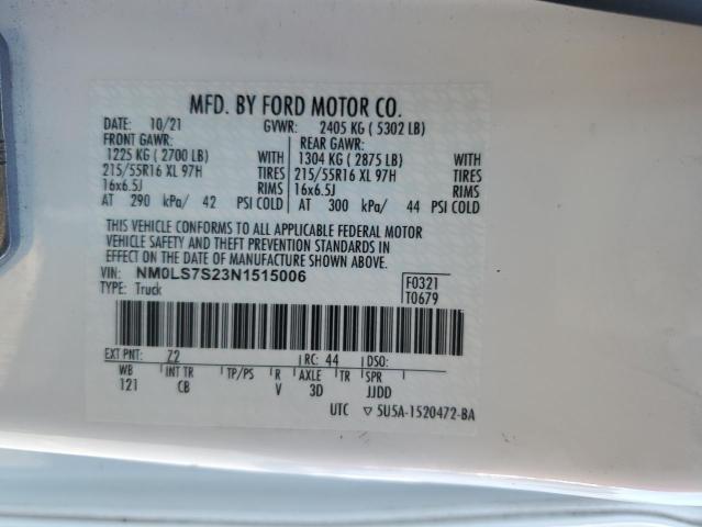 2022 FORD TRANSIT CO NM0LS7S23N1515006