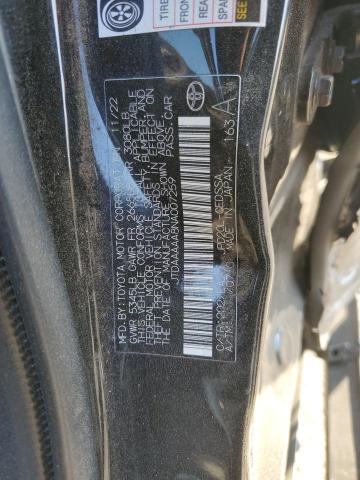 2022 TOYOTA MIRAI LE JTDAAAAA8NA007259