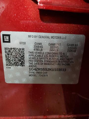 2019 BUICK LACROSSE E 1G4ZR5SS2KU103033