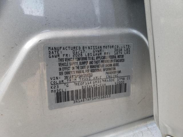 2017 NISSAN SENTRA SR - 3N1AB7AP5HY258053