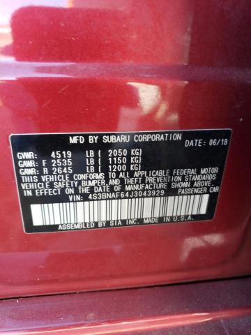 2018 SUBARU LEGACY 2.5 - 4S3BNAF64J3043929
