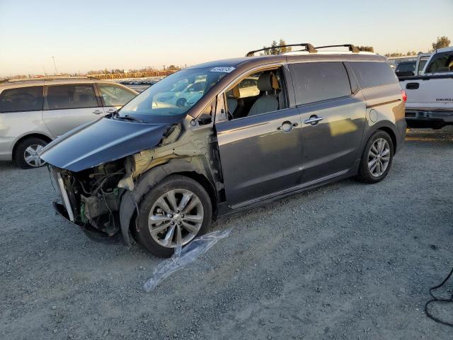 KIA SEDONA SXL 2018 gray  gas KNDME5C17J6389707 photo #1