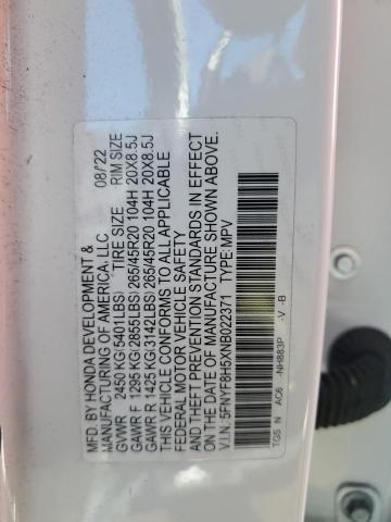 2022 HONDA PASSPORT E - 5FNYF8H5XNB022371