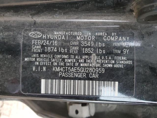 2016 HYUNDAI ACCENT SE - KMHCT5AE5GU280959