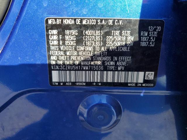 2021 HONDA HR-V SPORT - 3CZRU5H17MM715036