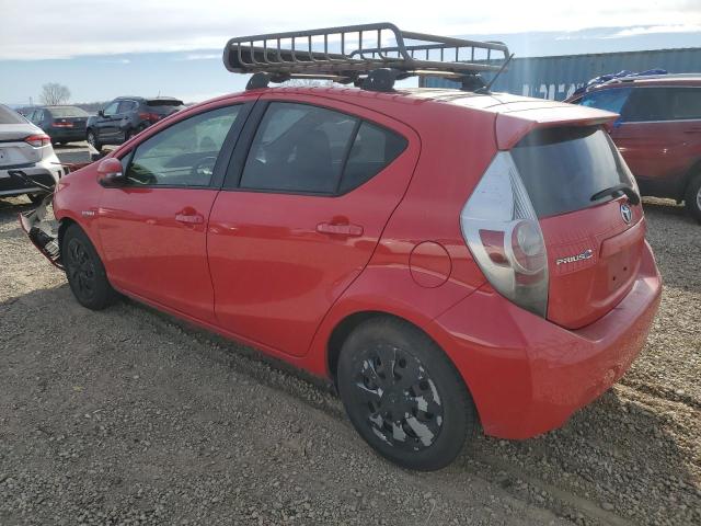 TOYOTA PRIUS C 2012 red  hybrid engine JTDKDTB33C1525591 photo #3