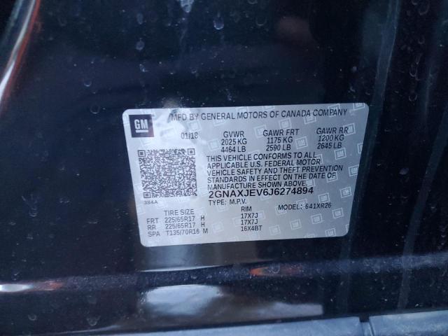 2018 CHEVROLET EQUINOX LT - 2GNAXJEV6J6274894