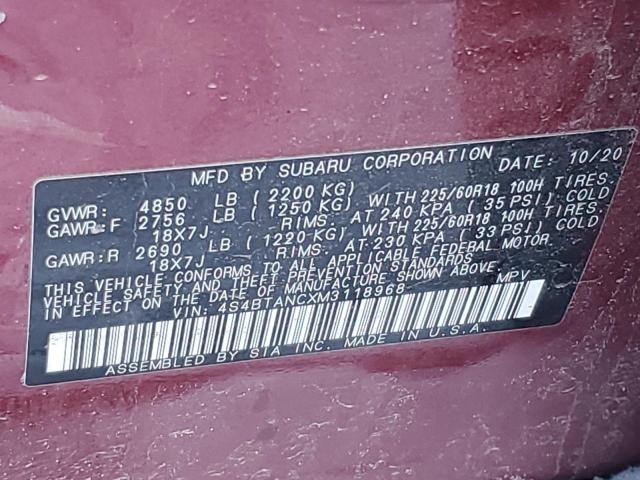 2021 SUBARU OUTBACK LI - 4S4BTANCXM3118968