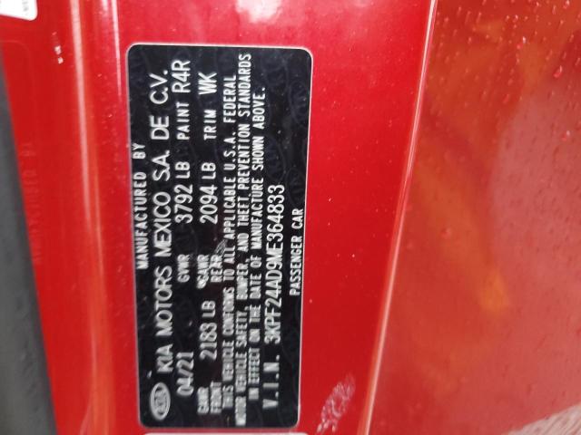 2021 KIA FORTE FE 3KPF24AD9ME364833
